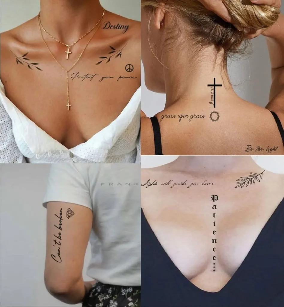 Inspirational and Motivational Quotes Tattoo Ideas for Women