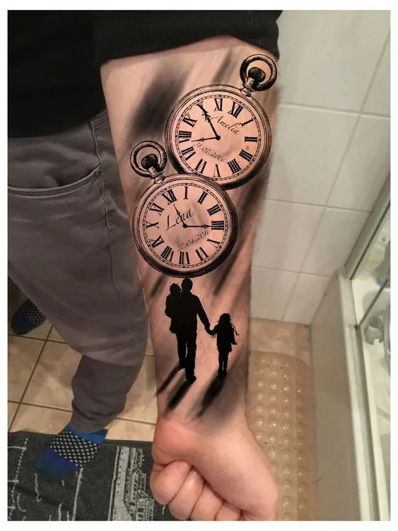 Clock tattoo