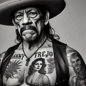 Danny Trejo tattoo represents his journey from prison ink to Hollywood, with the meaning behind Danny Trejo's iconic chest tattoo reflecting his cultural heritage and resilience